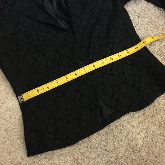 Vintage Y2K Groggy Cotton Lace Cropped Blazer Jacket - Picture 11 of 13